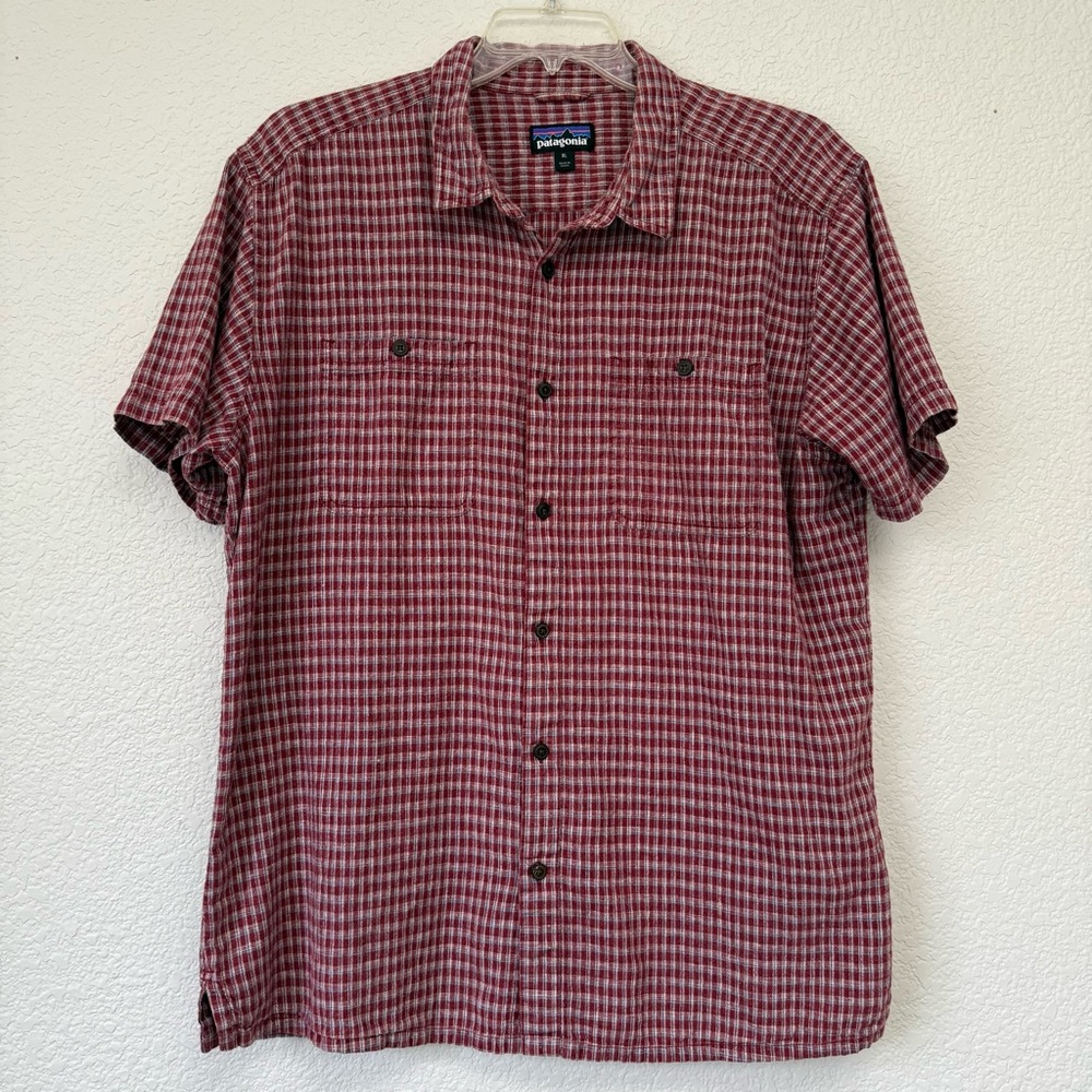 Patagonia Hemp & Organic Cotton Plaid Shirt size XL